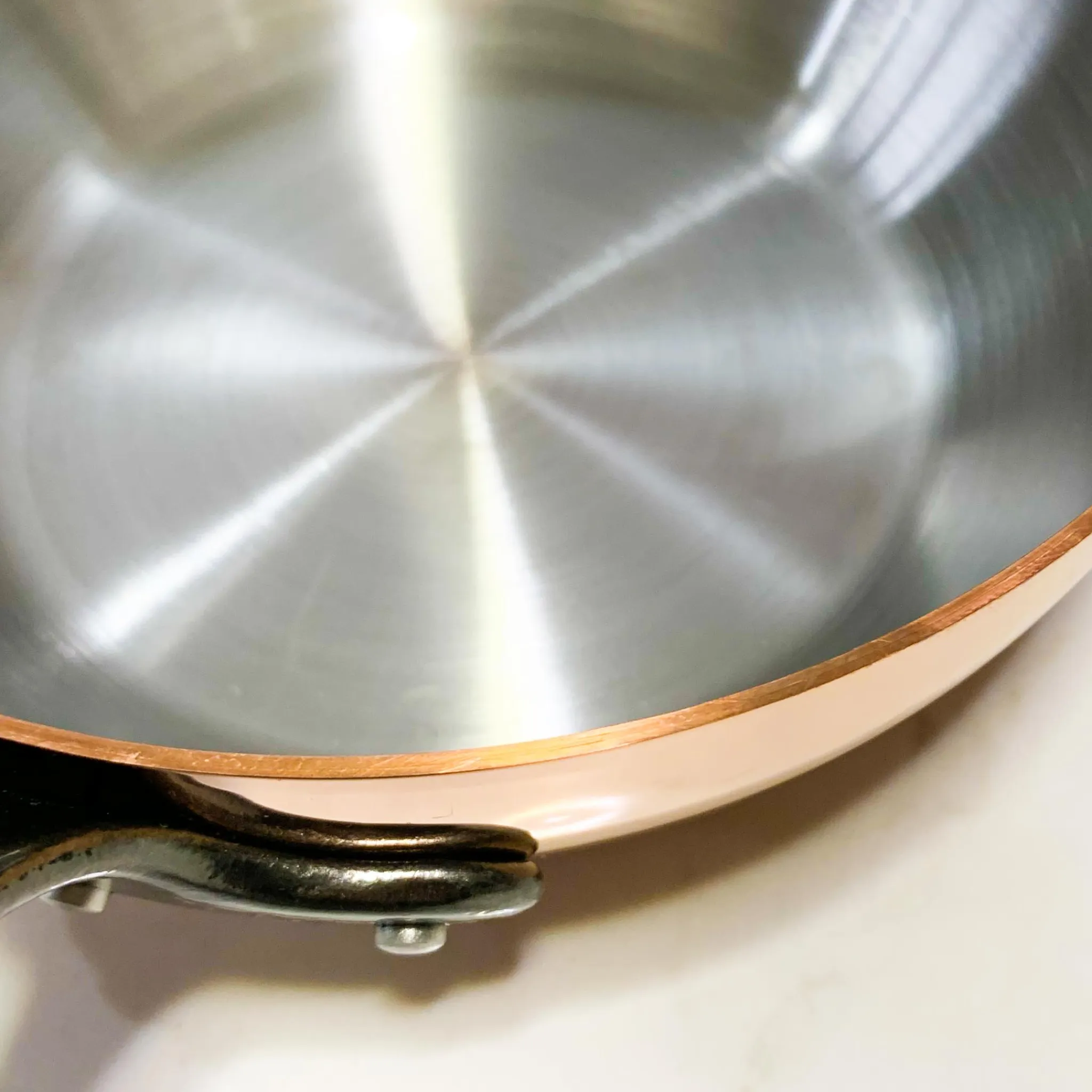 Clearance Prima Matera Induction-Compatible Copper Saute Pan - Conical French Ingredients|Pots & Pans