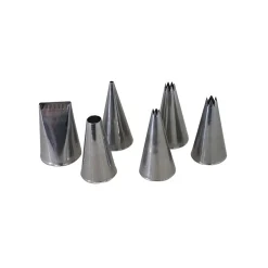 Clearance 6 Stainless Steel Piping Nozzles French Ingredients|Kitchen Tools & Utensils