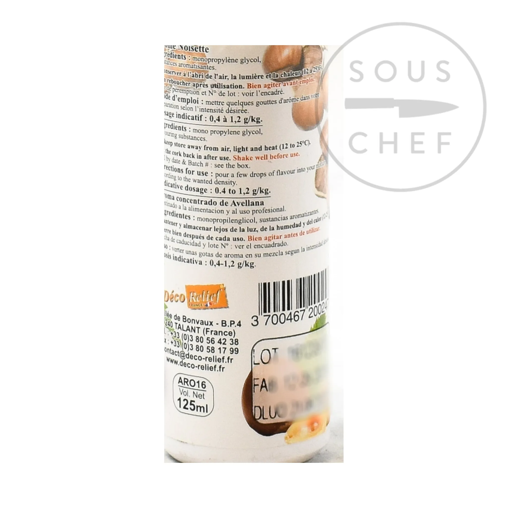 Sale Concentrated Hazelnut Flavour, 125ml Ingredients Brands|Baking Ingredients
