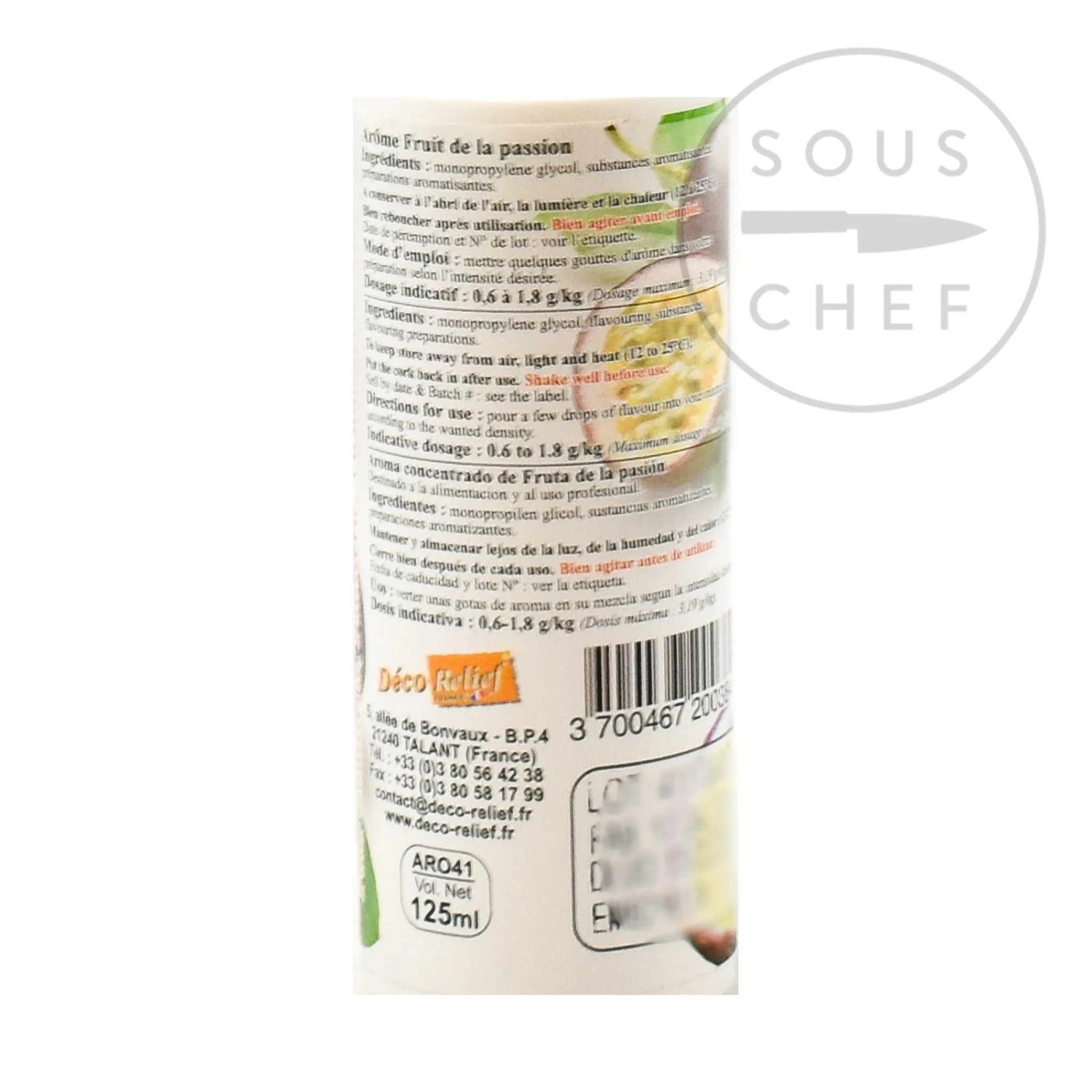 Hot Concentrated Passion Fruit Flavour, 125ml Ingredients Brands|Baking Ingredients