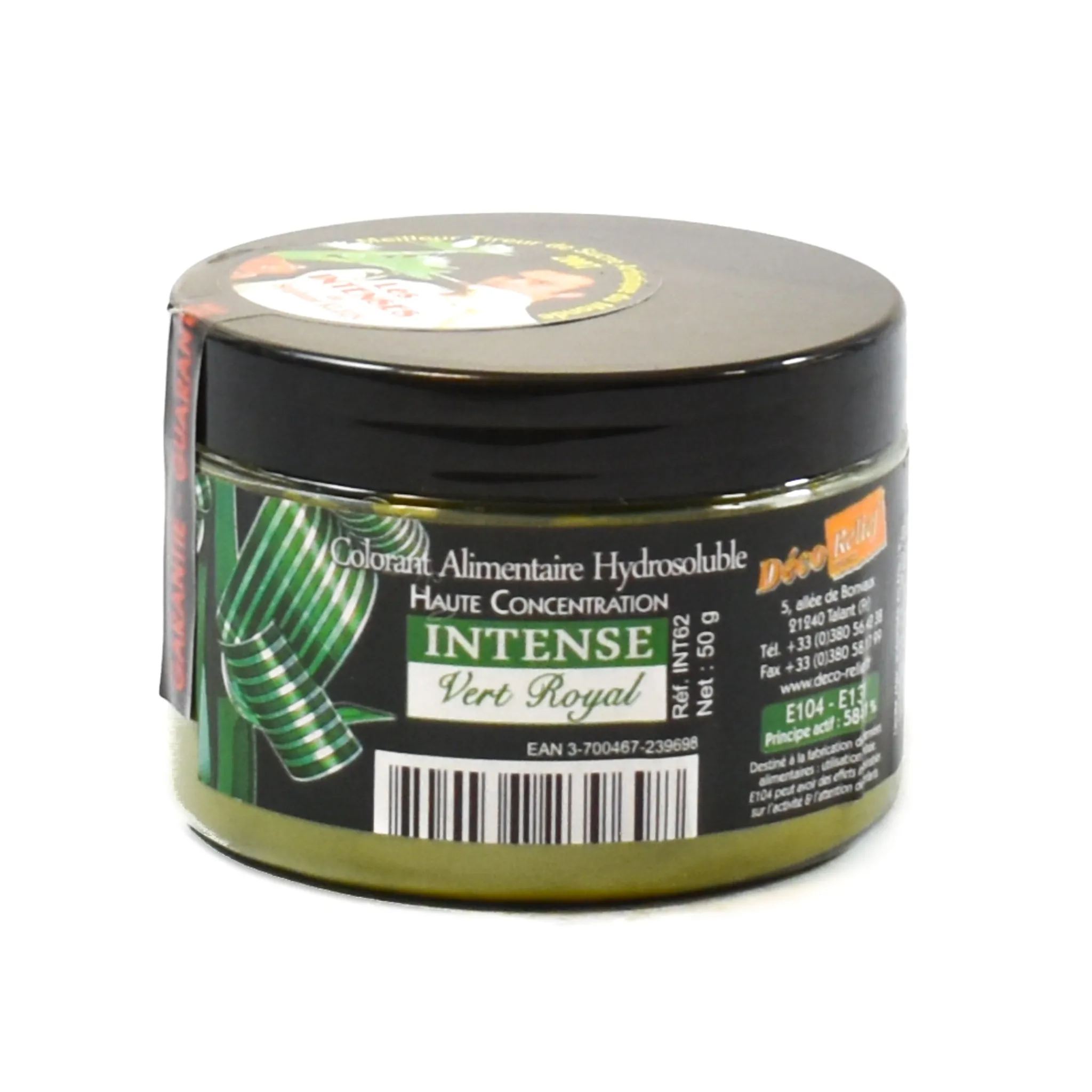 Outlet Intense Green Food Colour, 50g Ingredients Brands|Baking Ingredients