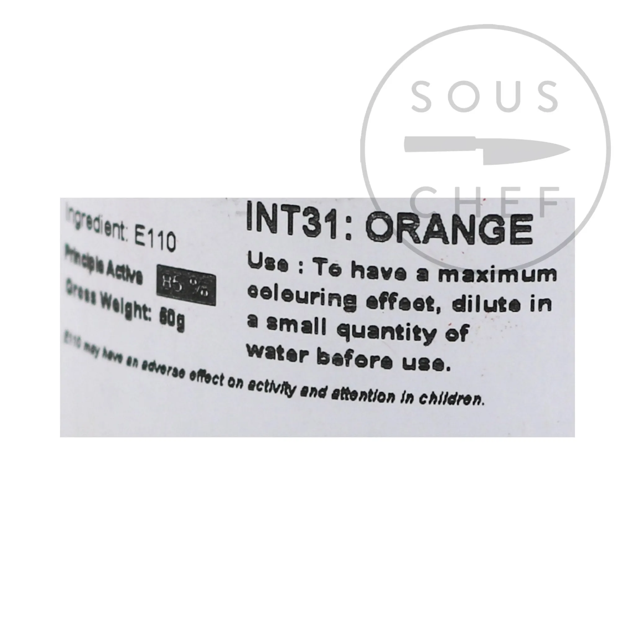 Sale Intense Orange Food Colour, 50g Ingredients Brands|Baking Ingredients