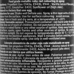 Clearance Metallic Ruby Spray, 300ml Ingredients Brands|Baking Ingredients