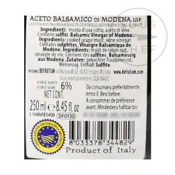 Clearance Balsamic Vinegar IGP 16 Yr Aged, 250ml Ingredients Brands|Italian Ingredients