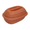 Hot Terracotta Chicken Roaster with Lid, 21x30cm Pots & Pans