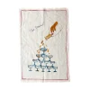 New Champagne Tower Linen Tea Towel Kitchen Textiles & Clothing