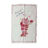 Online Dancing Lobsters Linen Tea Towel Kitchen Textiles & Clothing