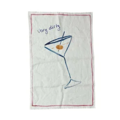 Online Very Dirty Martini Linen Tea Towel Kitchen Textiles & Clothing