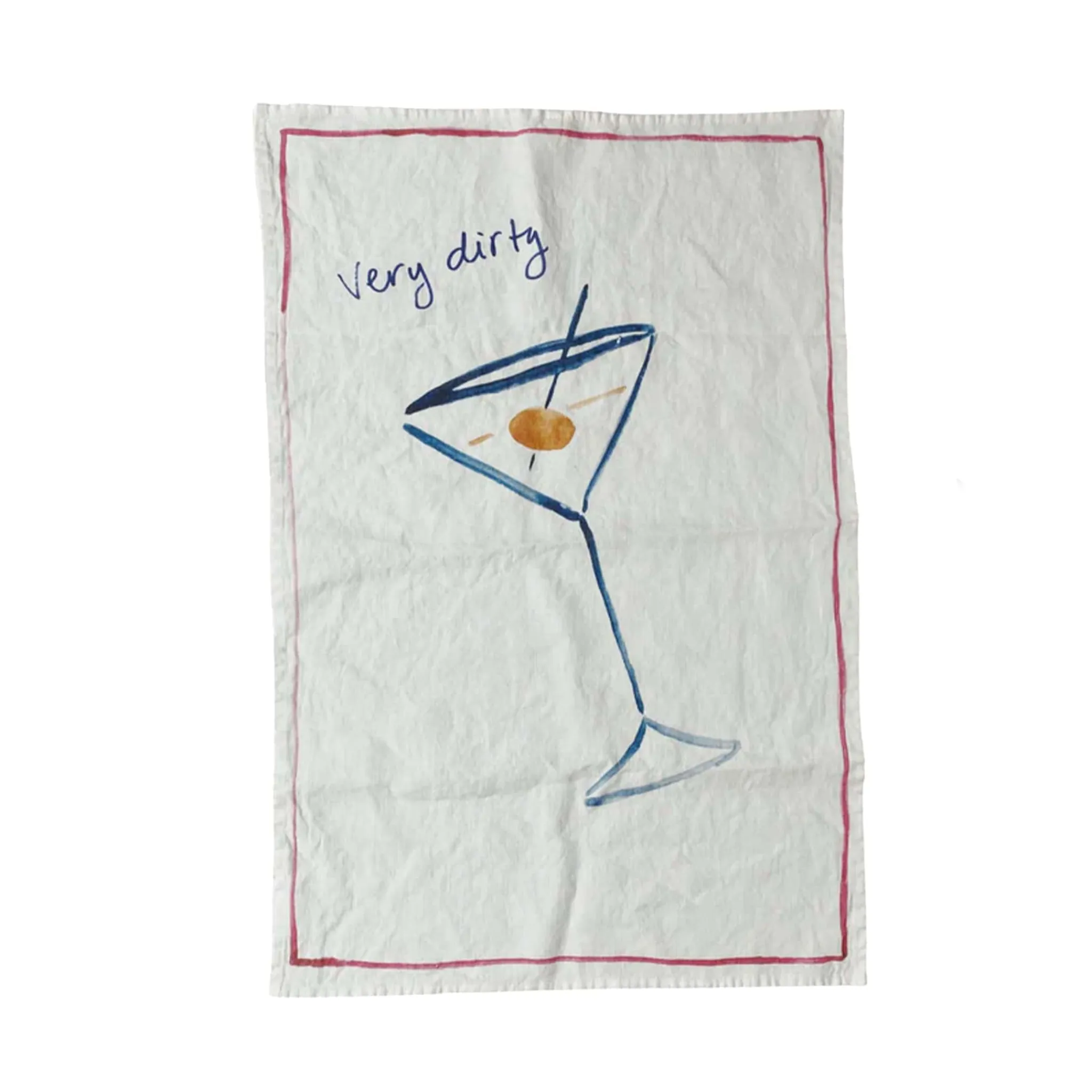 Online Very Dirty Martini Linen Tea Towel Kitchen Textiles & Clothing