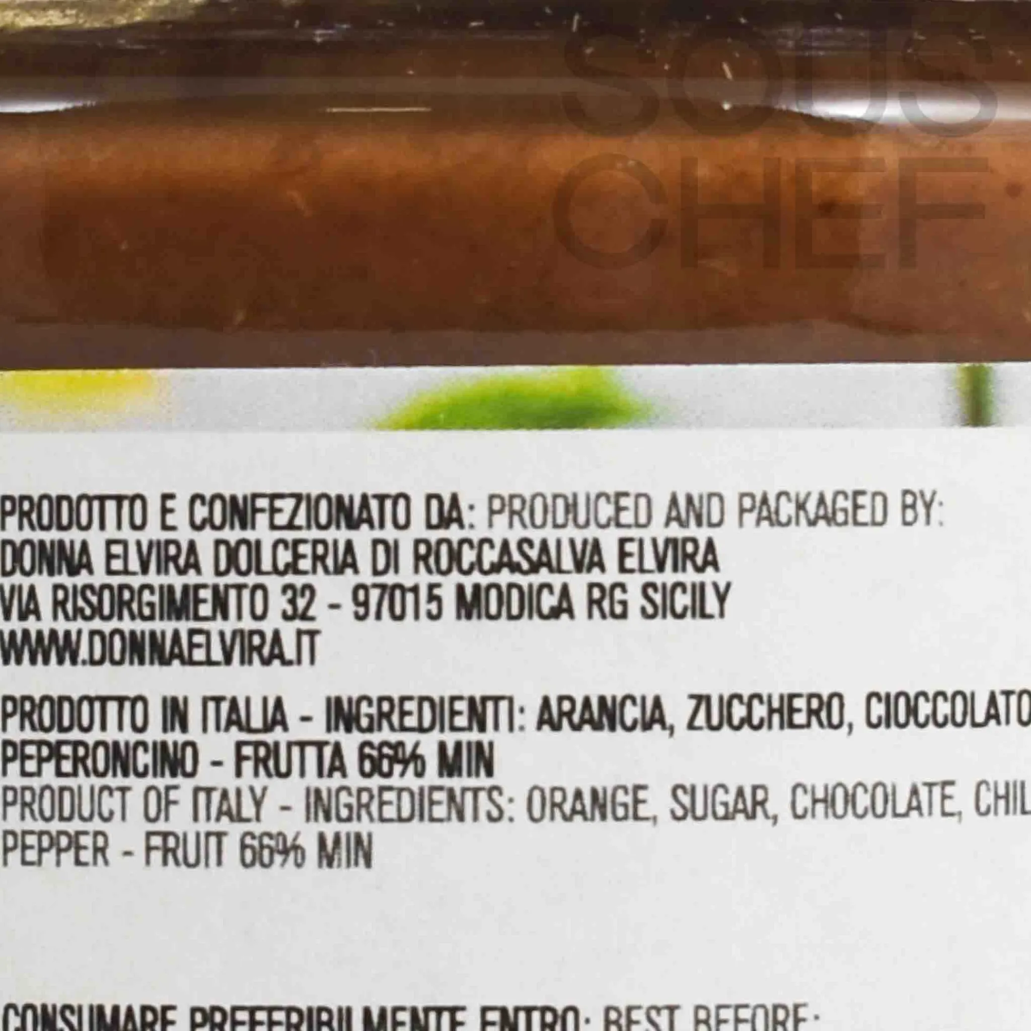 Outlet Orange Chocolate and Chilli Marmalade, 210g Ingredients Brands|Italian Ingredients