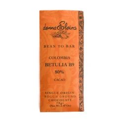 Clearance Single Origin Colombia Betulia B9 80% Chocolate Bar, 70g Ingredients Brands|Italian Ingredients