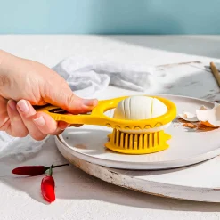 Yellow Eggler Egg Peeler and Slicer Kitchen Tools & Utensils