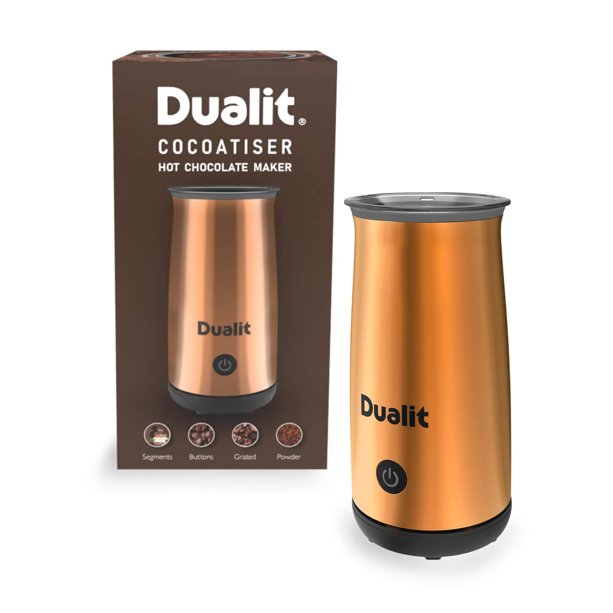 Hot Copper Cocoatiser Milk Frother & Hot Chocolate Maker Kitchen Electricals