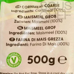 New Dunn's River Cornmeal Coarse, 500g Ingredients Brands|Pasta, Rice & Beans