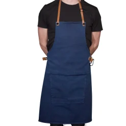 Online Canvas BBQ Apron in Dark Blue Kitchen Textiles & Clothing