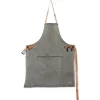 Online Canvas BBQ Apron in Grey-Green Kitchen Textiles & Clothing