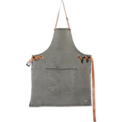 Online Canvas BBQ Apron in Grey-Green Kitchen Textiles & Clothing