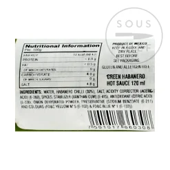 Clearance Habanero Green Sauce, 120ml Mexican Ingredients|Sauces & Condiments
