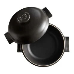 New Delight Black Ceramic Induction Cocotte, 27cm French Ingredients|Pots & Pans