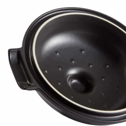 New Delight Black Ceramic Induction Cocotte, 27cm French Ingredients|Pots & Pans
