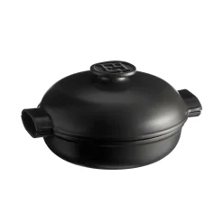 Outlet Delight Black Ceramic Induction Braiser, 27cm French Ingredients|Pots & Pans