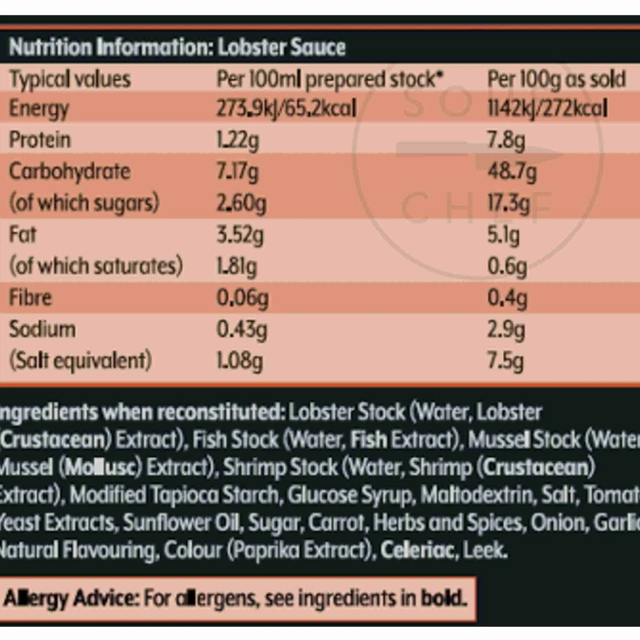 Sale Savoury Lobster Sauce, 800g Ingredients Brands|Sauces & Condiments