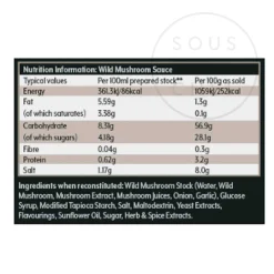 Clearance Savoury Wild Mushroom Sauce, 800g Ingredients Brands|Sauces & Condiments