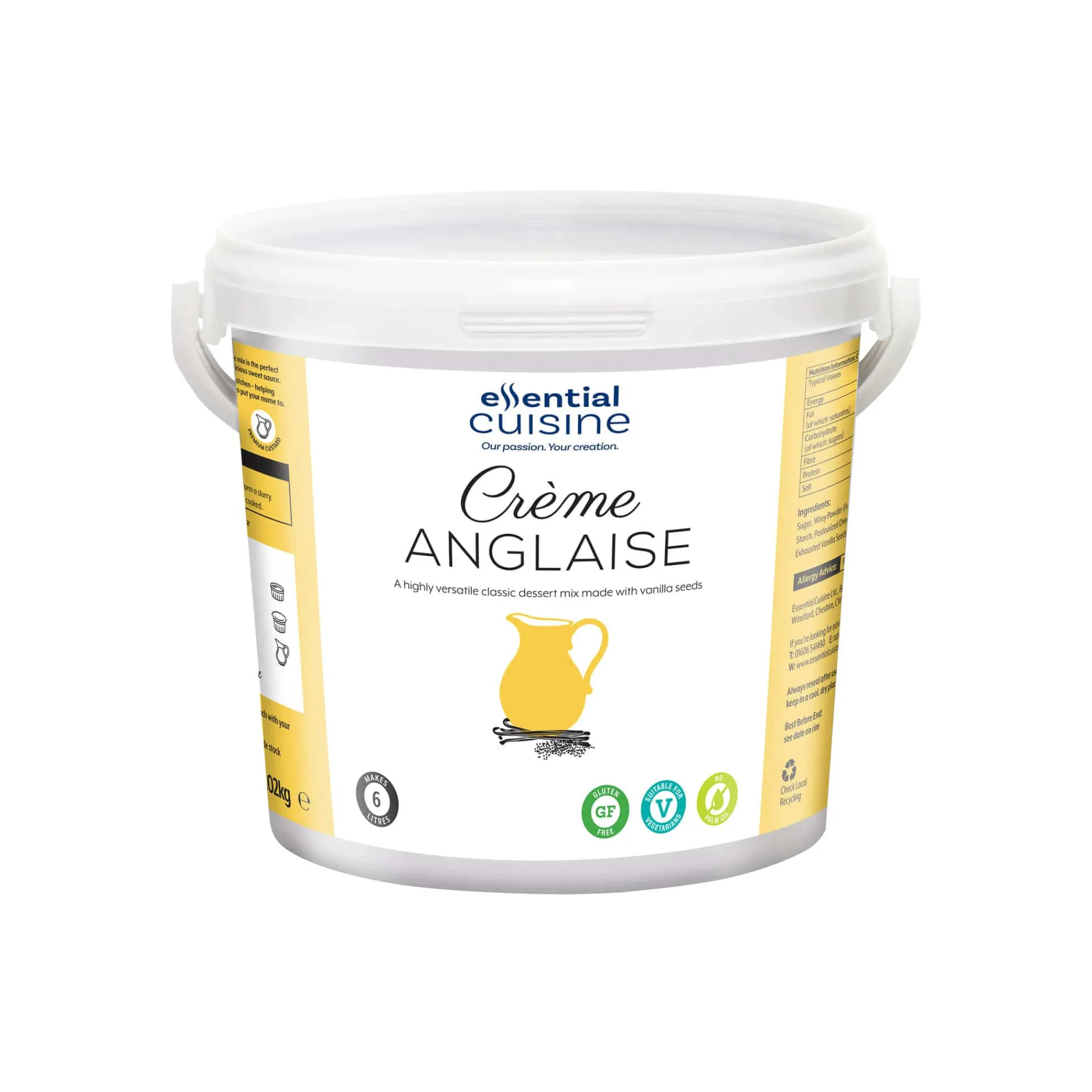 Sweet Creme Anglaise Sauce, 1.02kg Ingredients Brands|Sauces & Condiments