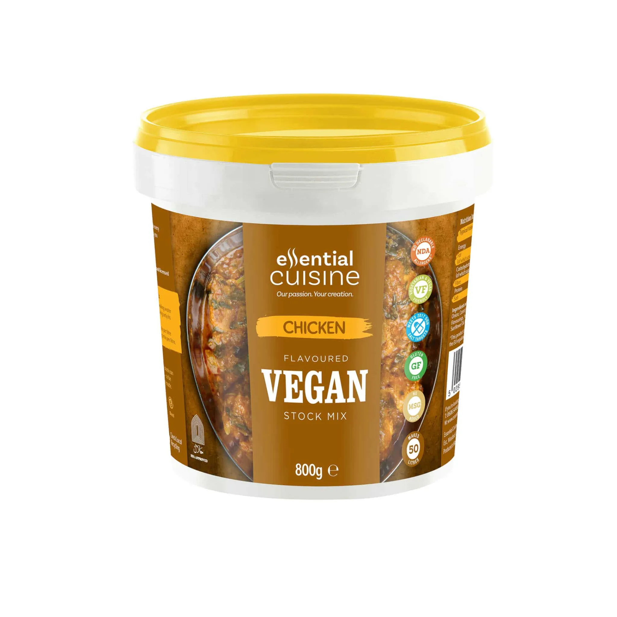 New Vegan Chicken Stock, 800g Ingredients Brands|Stock & Bouillon