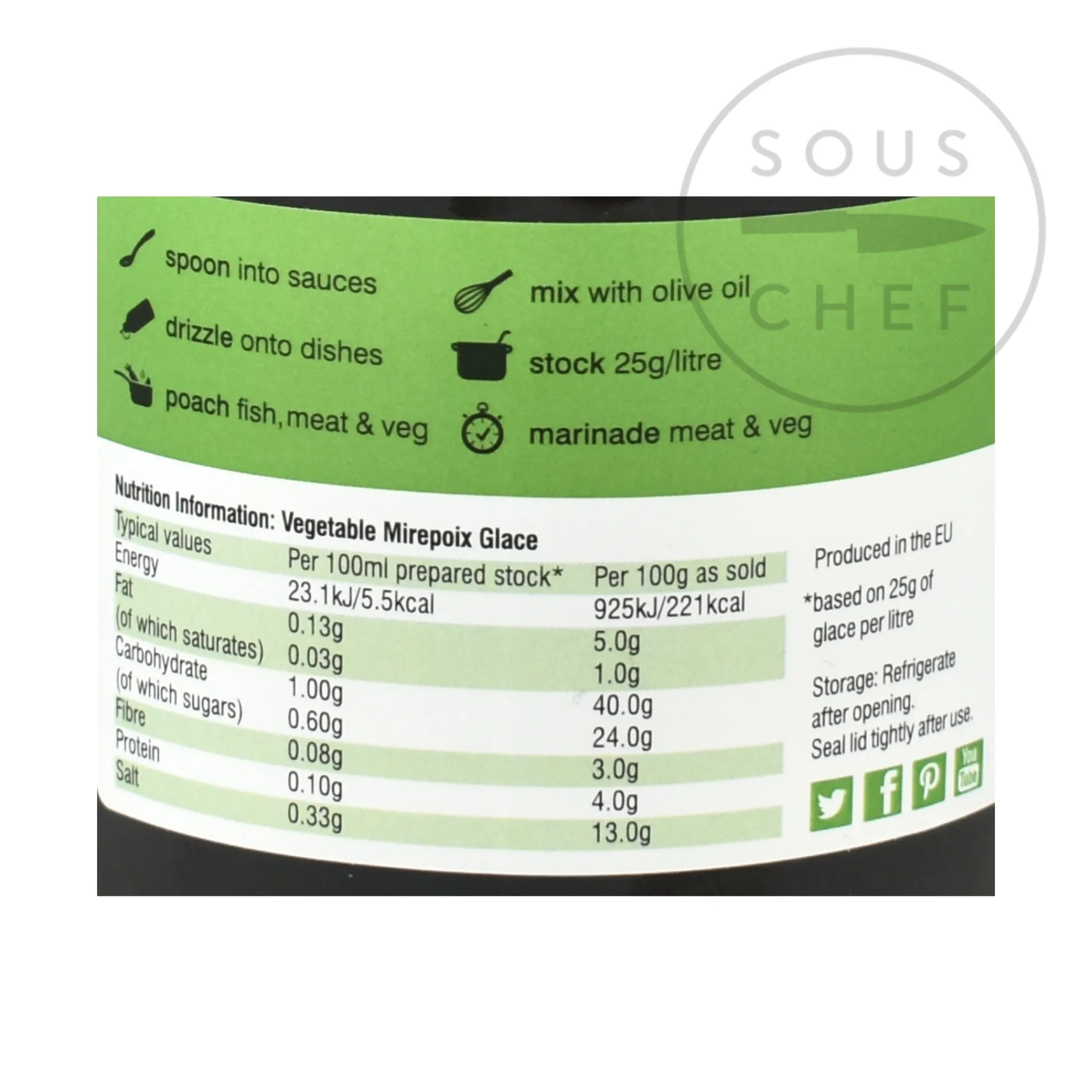 Hot Vegetable Glace, 600g Made In The Uk|French Ingredients