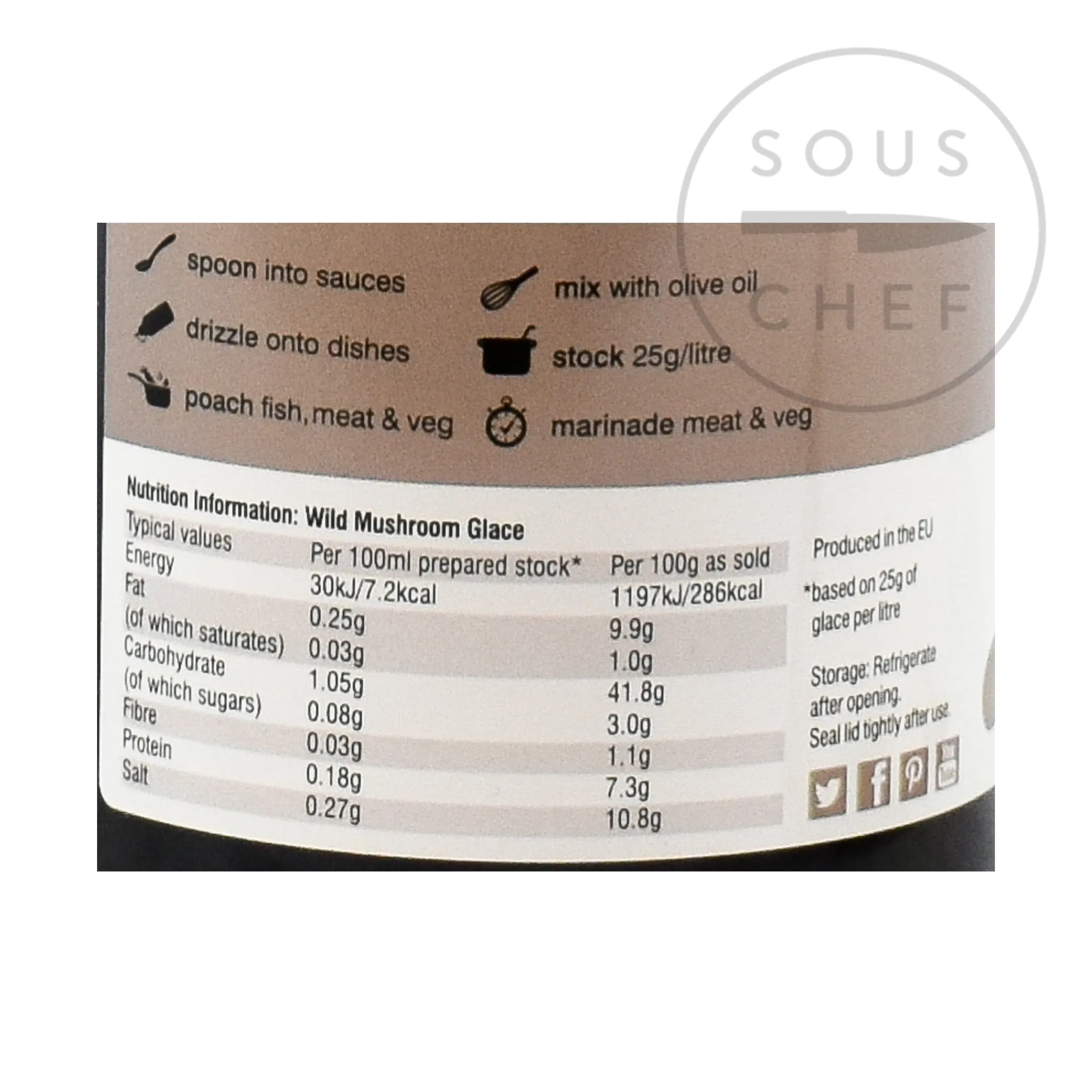New Wild Mushroom Glace, 600g Ingredients Brands|French Ingredients
