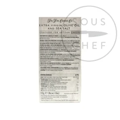 Discount Extra Virgin Olive Oil & Sea Salt Crackers, 125g Made In The Uk|Snacks