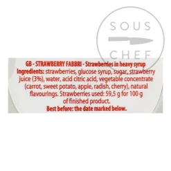 Online Candied Strawberries in Syrup, 600g Ingredients Brands|Italian Ingredients