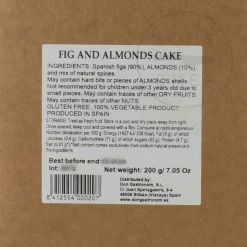 Sale Fig and Almonds Dried Fruit Cake, 200g Ingredients Brands|Spanish Ingredients