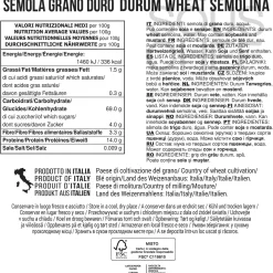New Mezze Durum Wheat Semolina Maniche Pasta, 500g Ingredients Brands|Italian Ingredients