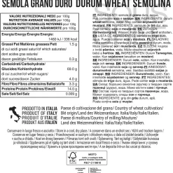 Spaghettoni Durum Wheat Semolina Pasta, 500g Ingredients Brands|Italian Ingredients