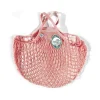 Outlet String Bag in Light Pink, Short Handle Tableware Brands