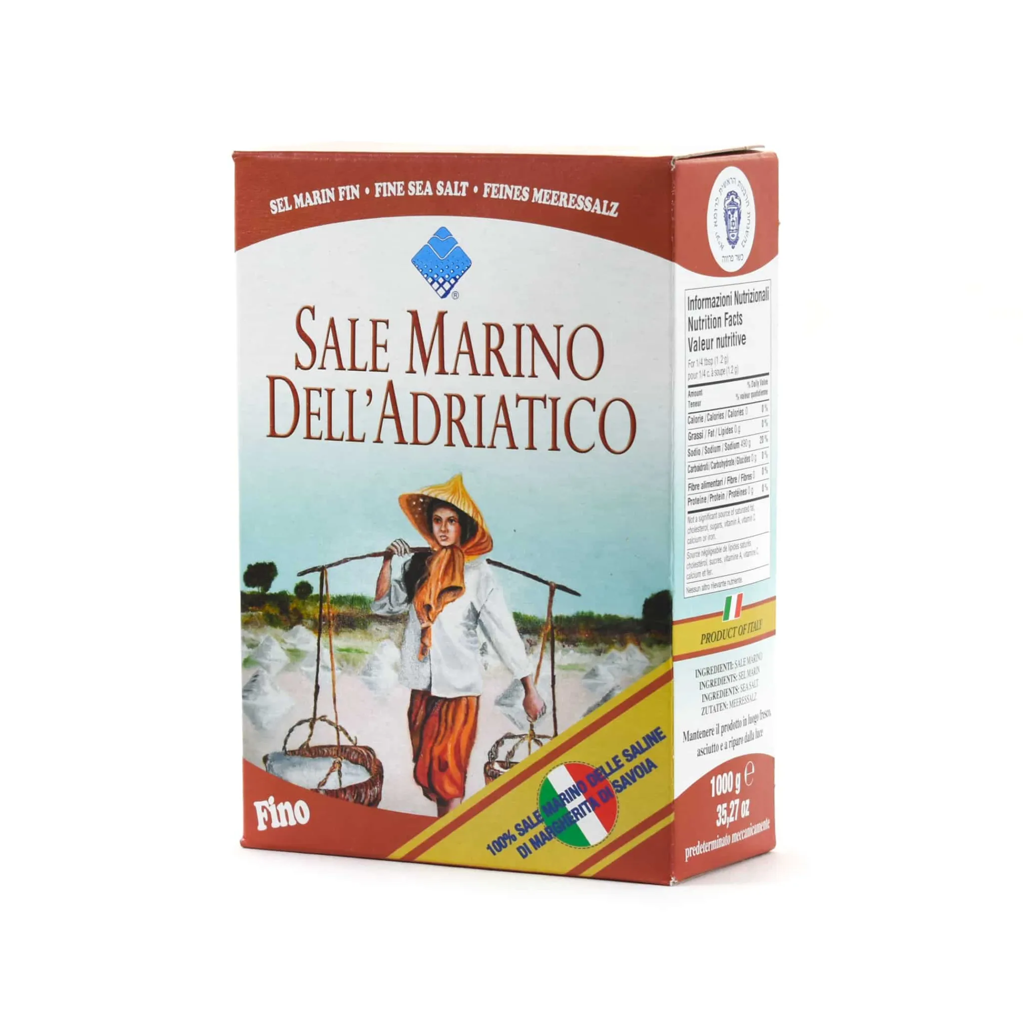 New Fine Sea Salt, 1kg Italian Ingredients|Herbs & Spices