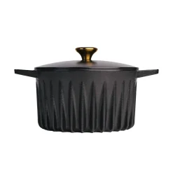 Clearance Black Cast Iron Dutch Oven, 26cm French Ingredients|Pots & Pans