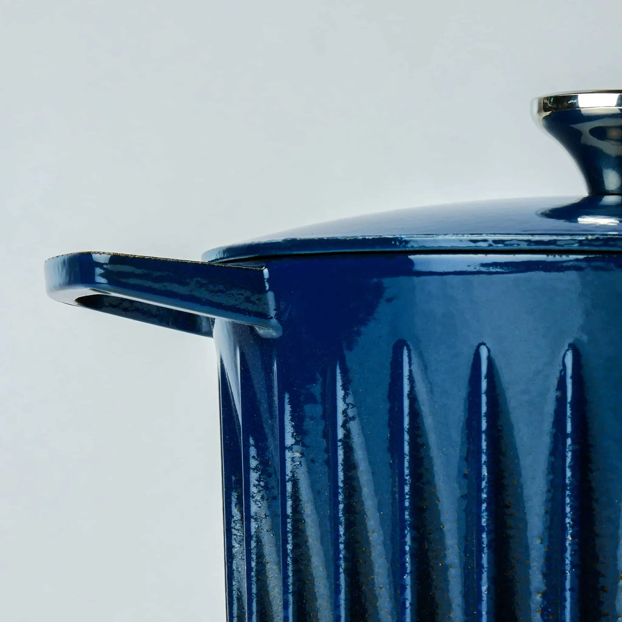 Outlet Blue Cast Iron Dutch Oven, 26cm French Ingredients|Pots & Pans