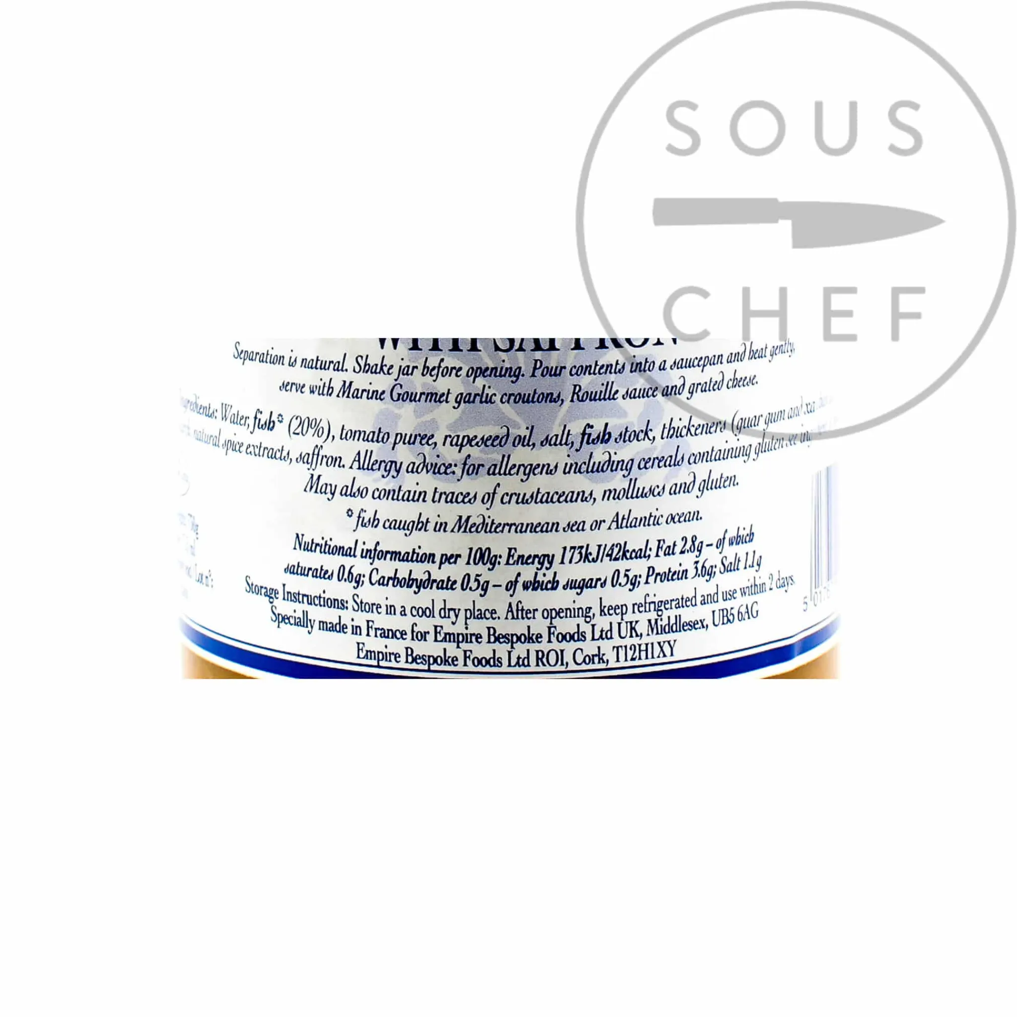 Discount Fish Soup With Saffron, 715ml French Ingredients|Stock & Bouillon