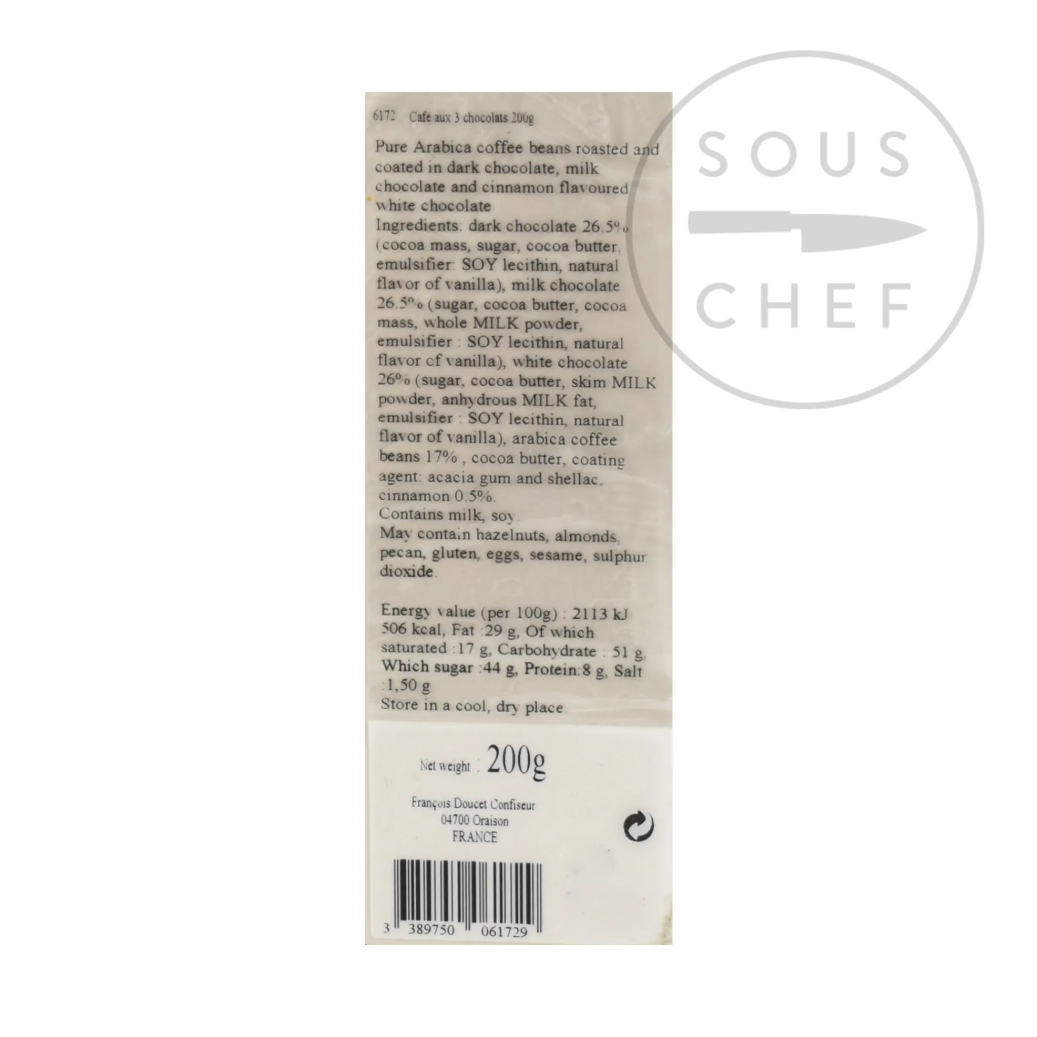 Discount Assorted Chocolate Coffee Beans, 200g Ingredients Brands|French Ingredients