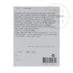 New Fruit Jellies, 200g Ingredients Brands|French Ingredients