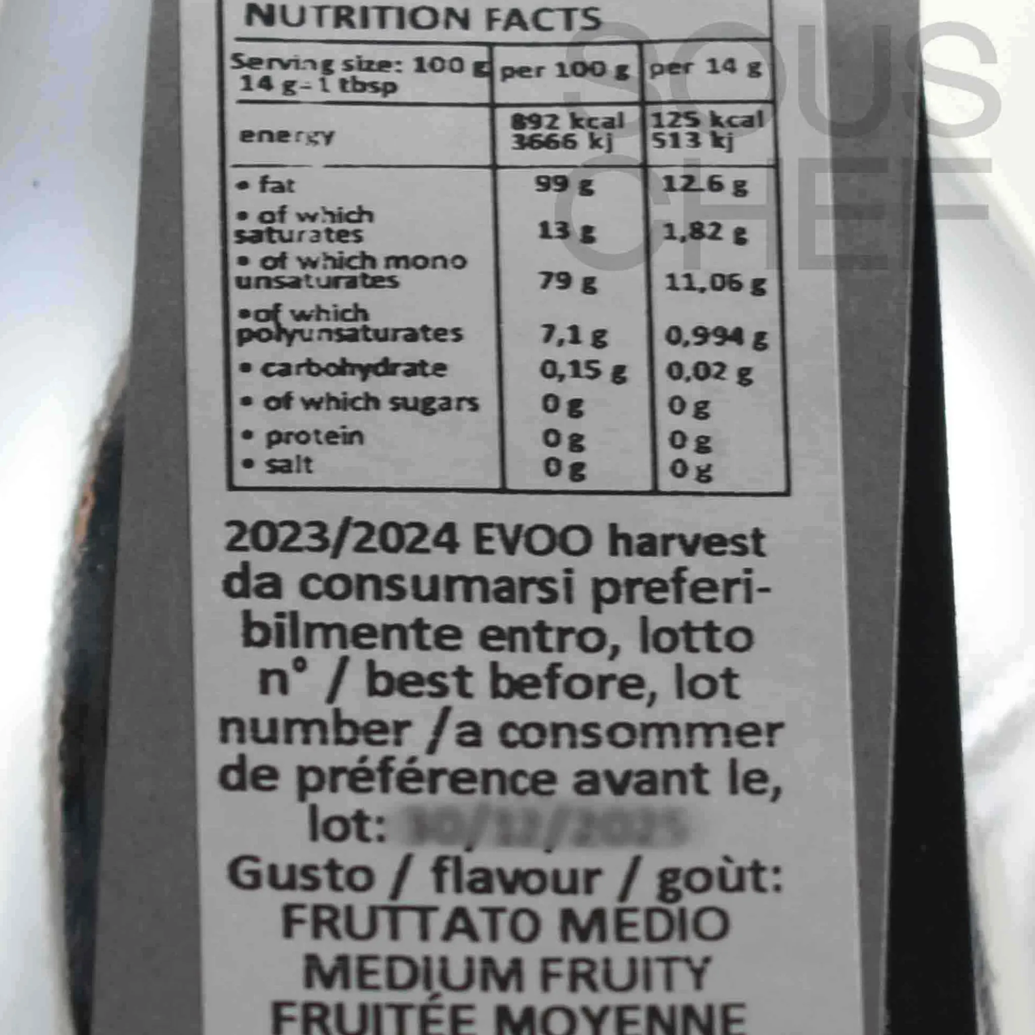 Hot Titanium Medium Coratina Extra Virgin Olive Oil, 500ml Ingredients Brands|Oil, Vinegar & Dressings