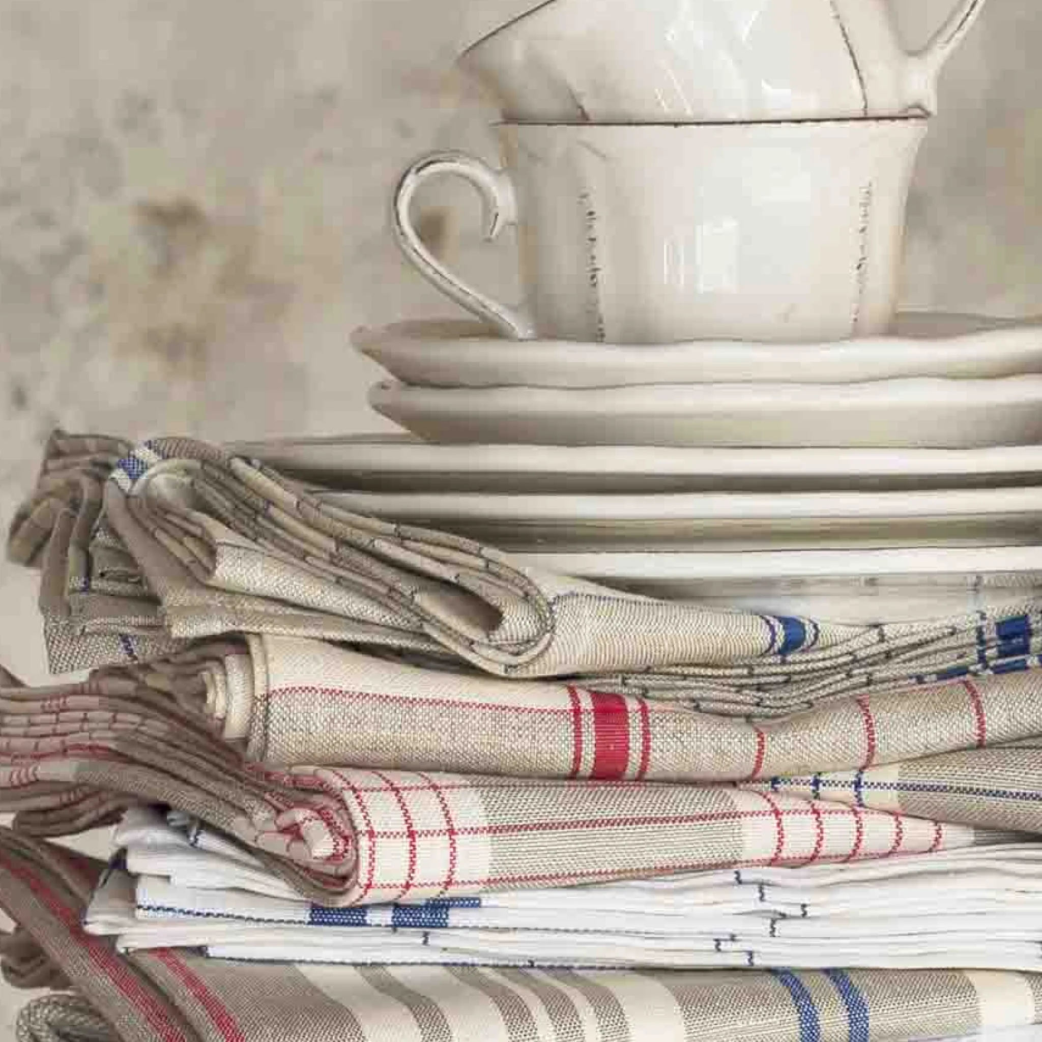 Best French Linen Tea Towel - EGR Rouge French Ingredients|Kitchen Textiles & Clothing