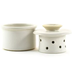 Clearance French Style Stoneware Butter Pot French Ingredients|Tableware Brands