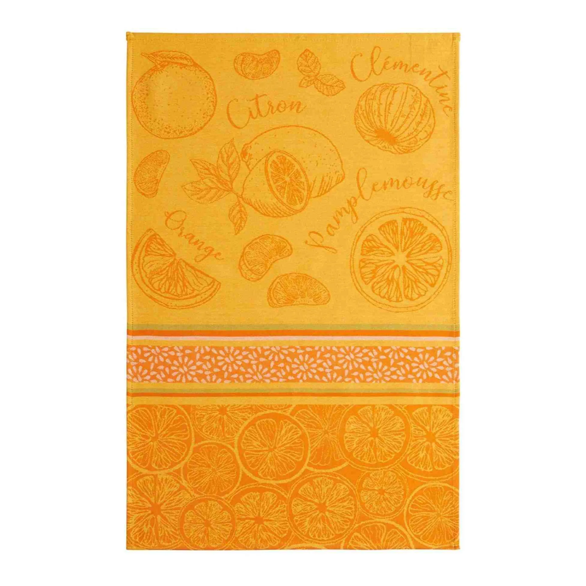 Clearance French Tea Towel - Citrus French Ingredients|Kitchen Textiles & Clothing