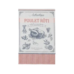 Hot French Tea Towel - Poulet Roti French Ingredients|Kitchen Textiles & Clothing