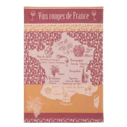 Clearance French Tea Towel - Vins Rouges de France French Ingredients|Kitchen Textiles & Clothing