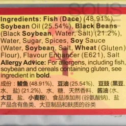 Fried Dace with Salted Black Bean, 184g Ingredients Brands|Chinese Ingredients